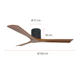 Pack 2 Ventiladores de Techo Boston Nogal 52” PRIMATERM