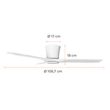 Pack 2 Ventiladores de Techo Hydra Blanco 42” PRIMATERM