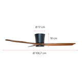 Pack 2 Ventiladores de Techo Hydra Nogal 42” PRIMATERM