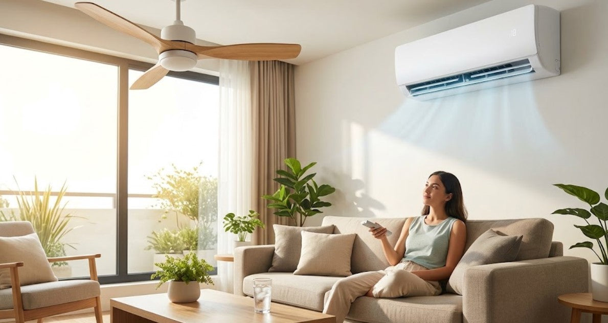 Ventilador de techo vs aire acondicionado: ¿Cuál conviene para tu hogar?