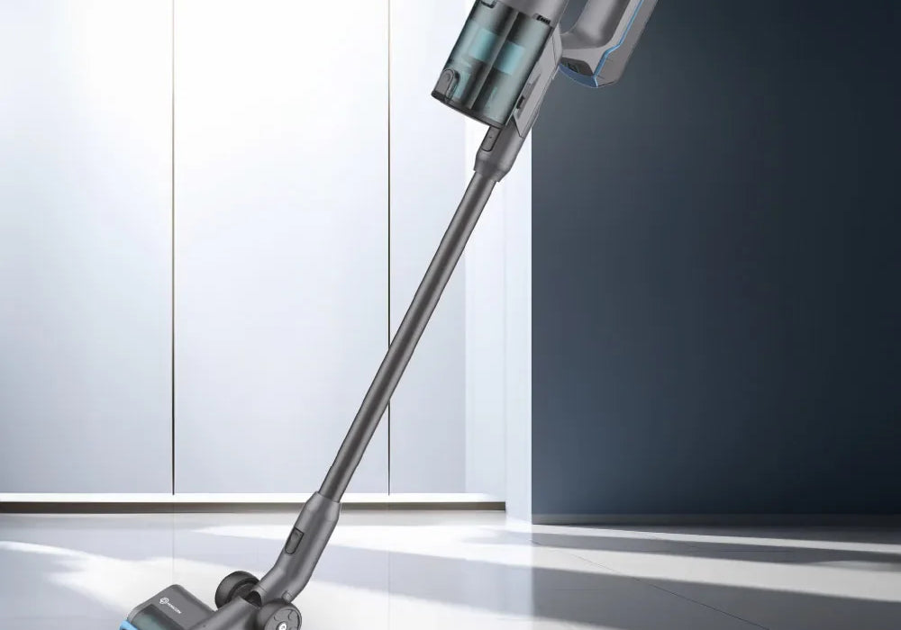 aspiradora vertical utilizada en la limpieza del hogar