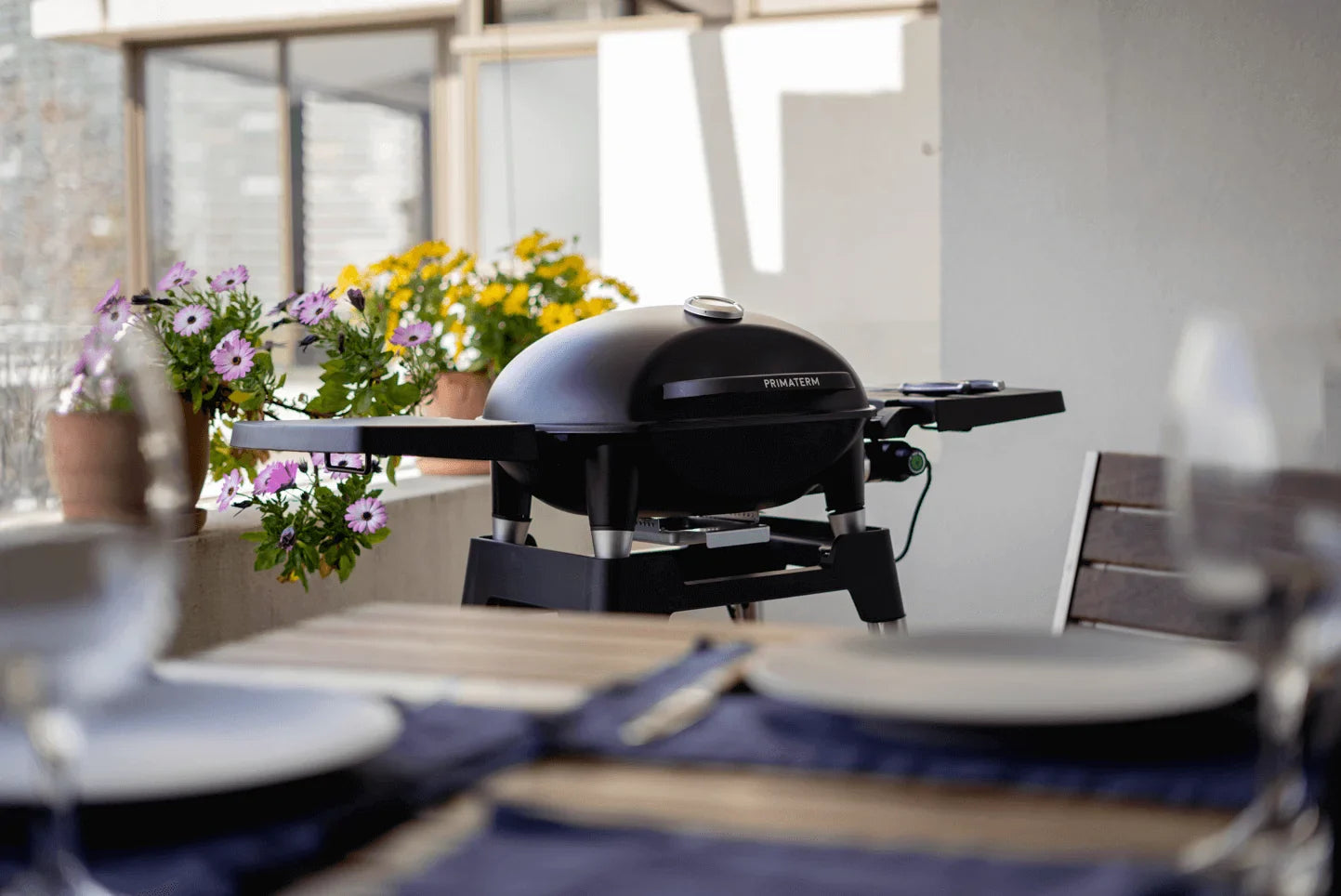 parrilla eléctrica portátil exterior