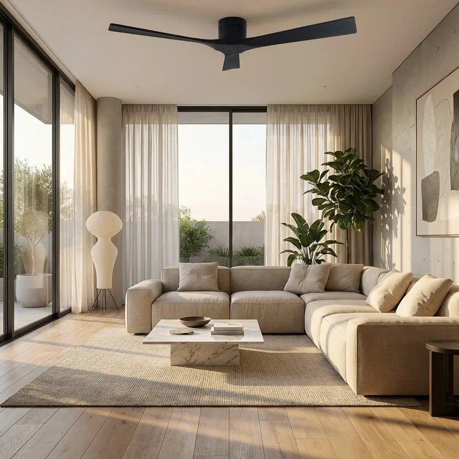 ventilador de techo verano