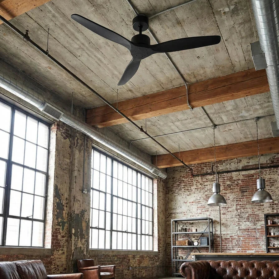 ventilador funcionando en hogar con mascotas durante el verano