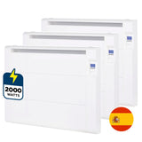 Pack 3 Radiador calefactor cerámico Ecoslim 2000W