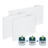 PACK RADIADOR ONIX BLANCO 2X 1000W +1500W