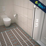Pack Full Ecofloor Piso radiante eléctrico para baños de 6m2 hasta 8m2+ Termostato Standar + Instalación