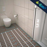 Pack Full Ecofloor Piso radiante eléctrico para baños de 4m2 hasta 6m2+ Termostato Standar + Instalación