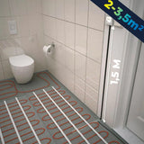 Pack Full Ecofloor Piso radiante eléctrico para baños hasta 2m2 a 3.5m2 + Termostato Standar + Instalación