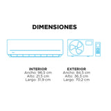 Aire Acondicionado Split Aurora 18.000 Btu MIDEA