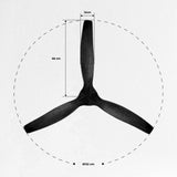 Pack 2 Ventiladores de Techo Aviador Negro Ajustable 52” PRIMATERM