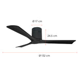 Pack 2 Ventiladores de Techo Boston Negro 52” PRIMATERM