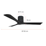 Pack 2 Ventiladores de Techo Boston Negro 52” PRIMATERM