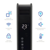 Calefactor Eléctrico Convector Wifi Digital Starlife 1000-2000w Antracita PRIMATERM
