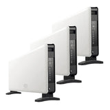 Pack 3 Radiadores Calefactor Convector Wifi Digital Starlife 1000-2000W Blanco PRIMATERM
