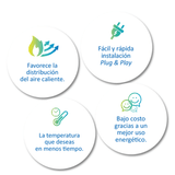 Calefactor Radiador Cerámico Ecoslim 1000w PRIMATERM
