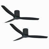 Pack 2 Ventiladores de Techo Boston Aspas Aviador Negro 52" PRIMATERM