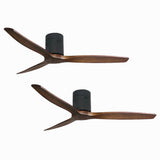 Pack 2 Ventiladores de Techo Boston Aspas Aviador Nogal 52" PRIMATERM