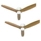 Pack 2 Ventiladores de Techo Faro Natural con Luz Led 3 Colores 42” PRIMATERM
