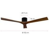 Pack 2 Ventiladores de Techo Boston Nogal 52” PRIMATERM