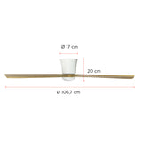 Ventilador de Techo Faro Natural con Luz Led 3 Colores 42” PRIMATERM