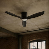 Ventilador de Techo Faro Negro con Luz Led 3 Colores 42” PRIMATERM