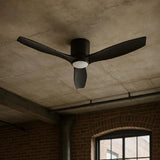 Ventilador de Techo Faro Negro con Luz Led 3 Colores 42” PRIMATERM