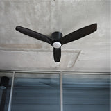 Ventilador de Techo Faro Negro con Luz Led 3 Colores 42” PRIMATERM