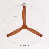 Pack 2 Ventilador de techo Aviador café